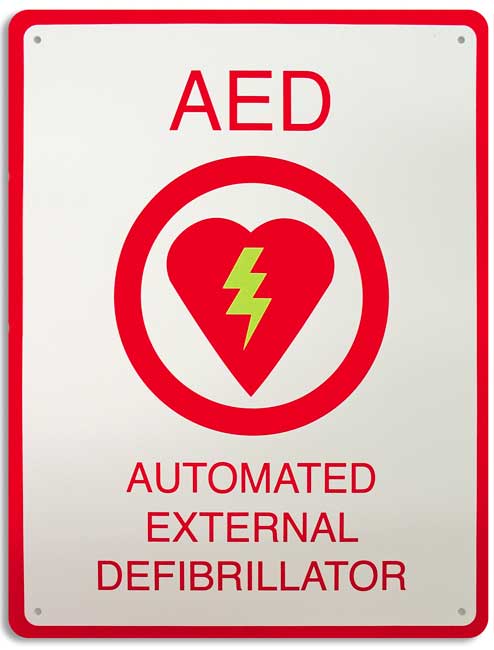 AED Plus Wall Sign 1 from GME Supply